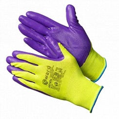 Gward Hi-Vis Перчатки нейлоновые с нитриловым покрытием 